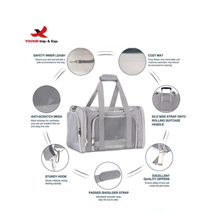 Transportín Plegable Oxford para Cachorros, Transportín para Mascotas para Perros y Gatos Pequeños y Medianos - Product Image 2