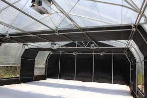 Large Popular Automatic Multi-Span Transparent <b>Greenhouse</b> Light Deprivation <b>Cover</b> Made of PC Sheet <b>for</b> Vegetable Fruits Flowers - Product Image 3