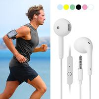 Casque d'écoute filaire U19 3.5mm intra-auriculaire écouteurs 8 couleurs contrôle basse casque stéréo avec microphone pour Xiaomi Huawei Samsung