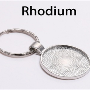 Llavero Personalizado con Colgante en Blanco para Bisel de 20, 25 y 30 mm, ¡Gran Venta! - Product Image 2