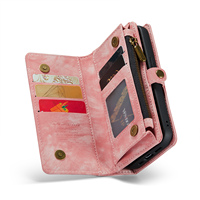 2-en-1 Design CaseMe Zipper Wallet Design pour iPhone15 Pro ProMax Premium Matte Design coque de téléphone