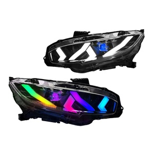 TT-ABC Vente flash Phare RGB pour Honda Civic berline hayon Si Type <span class=keywords><strong>R</strong></span> Touring Sport EX EX-<span class=keywords><strong>L</strong></span> LX 10e génération 2016-2021 - Product Image 1