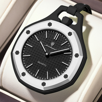 Montre à suspendre Poedagar 630, boîtier octogonal, style pop unisexe, montre pour jeunes, lumineuse, légère, avec cordon de cou, en stock