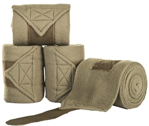 Marvelous thick polar fleece horse bandages Equestrian wear custom logo Elastic Velcroo horse leg wrap Set of 4 am621 - Product Image 1