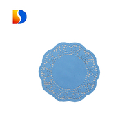 Napperons en papier dentelle écologiques modernes sur mesure, diamètre 10,5'', différentes couleurs imprimées, marque Shengda, 0,5 mm