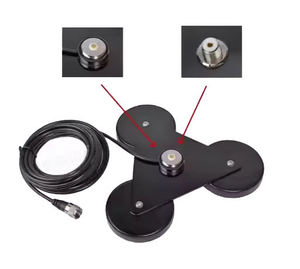 Antenne magnétique robuste SO239 à trois aimants, montage magnétique 3*diamètre 90mm avec câble coaxial de 4,5M pour antenne radio mobile HF/VHF/UHF/CB - Product Image 3