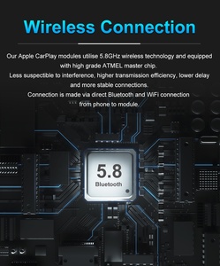 Cho Landrover phạm vi Rover Bosch hệ thống 8 "Màn hình nâng cấp Carplay không dây adapter giao diện Android Auto Car chơi hộp - Product Image 4
