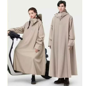 स्कूटर और मोटरसाइकिल के लिए हुड और आस्तीन के साथ पूर्ण शरीर के वाटरप्रूफ वर्षाकोट - Product Image 5