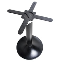 Pied de table carré en fonte noire robuste, stable, pour restaurant, café, bistrot, support de table, OEM ODM disponible
