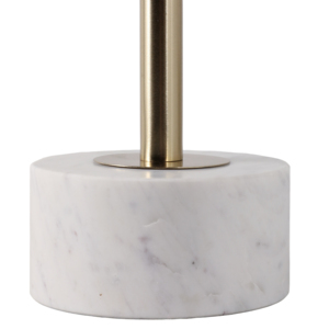 <b>Round</b> Marble Top <b>Side</b> <b>Table</b> With <b>Gold</b> Metal Base For Bedroom Or Living Room Decor - Product Image 5