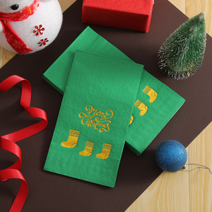 Christmas Printed Paper Napkins 330x400mm 20 Sheets Per Pack For Holiday Parties - Product Image 3