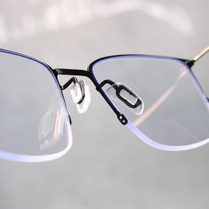 Coussinets de nez en silicone transparents Keyou pour lunettes sans monture, support rectangulaire à clipser, légers, pour fixation interne de la monture - Product Image 5