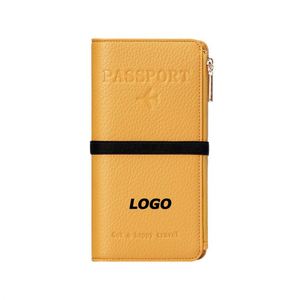 Travel RFID Blocking <b>Passport</b> <b>Wallet</b> with Zipper, Secure Multi-Function <b>Passport</b> Organizer for Business & Holiday Trips - Product Image 2
