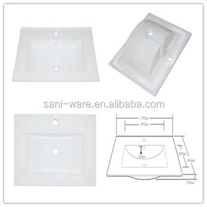Lavabo de Baño Moderno y Ecológico de Cerámica Blanca Esmaltada Lisa de Alta Calidad Cupc de 750 mm - Product Image 2
