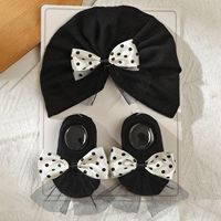 Conjunto de Gorro y Calcetines a Rayas para Bebés Recién Nacidos, Unisex, Transpirable, de Algodón y Poliéster, para Verano 2026