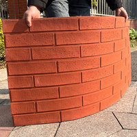 MCM Nouveau Design Combiné Brique Texture Carrelage Mural Revêtement Flexible pour Villa Extérieur Intérieur Décoration Murale Panneaux de Décoration Murale