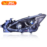 JSL pour Mazda Axela 2013-2016, phare modifié, plug and play, lentille bi-foyers, diode électroluminescente DRL, ensemble de phares