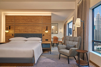 Ensemble de meubles d'hôtel commerciaux en bois massif écologiques sur mesure pour hôtels 5 étoiles, appartements, design moderne, couleur personnalisable