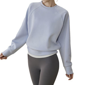 Sudadera Deportiva Personalizada para Mujer, Otoño Invierno, Nueva Llegada, Informal, Versátil, Holgada, para Entrenamiento Físico, Cuello Redondo, Manga Larga - Product Image 2