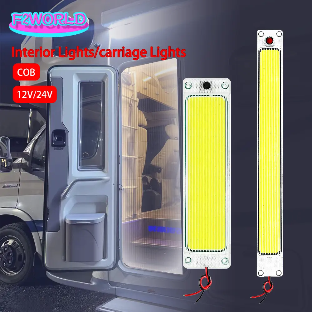 Universele 12-24V 16W Cob Truck Led Auto Dome Indoor Interieur Licht Lezen Paneel Lamp Dak Plafond Werk Lamp Boot Waterdicht