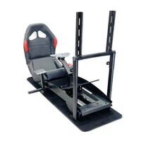 Vente chaude volant de course support cadre voiture conduite course simulateur Cockpit chaise de jeu voiture réglable Sim siège de course