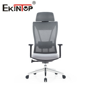 Ergonomic Office Chair Mesh <b>Reclining</b> Height Adjustable Swivel With Headrest And Footrest For Staff Meeting - Product Image 2