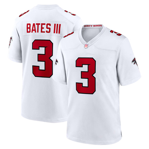 Maillots de football américain personnalisés 2026 Atlanta – Tenues brodées pour jeunes avec logos – Blanc - Product Image 2