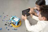 Kit electrónico Diy de Robot Ev3 de alta tecnología, robótica de enclavamiento programable, bloques de construcción educativos, juego de ladrillos, modelo de juguete 45544