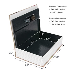 Gran oferta, Libro Secreto oculto, caja de dinero, libro de Metal, joyería, libro, caja de seguridad - Product Image 2