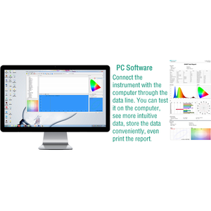 자동 LED 전구를 위한 OHSP350M 스펙트럼 <span class=keywords><strong>Irradiance</strong></span> 미터 분광계 Kelvin 온도 루멘 - Product Image 6