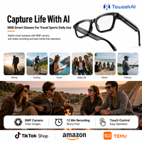Gafas Inteligentes M08 con IA, Monitor para Selfies, Versión 54, Cámara de 8MP, Grabadora de Video, Transferencia WiFi, Control Táctil, Dispositivo de Llamadas HD