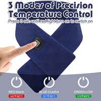 Hiver Lavable 3 Niveaux de Chauffage USB Rechargeable Cou Coussin Chauffant Echarpe Chauffante Echarpe pour Femmes Hommes