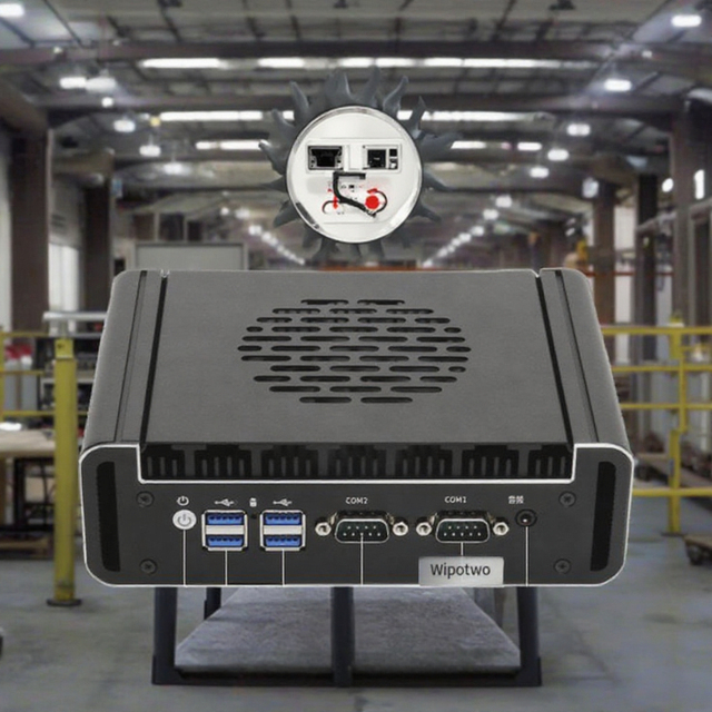 VINCANWO NANO-CORE Mini PC Industrial Fanless Embedded Computer with Intel Core I7 CPU Android OS 64G SSD-Stock