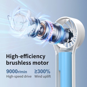 Wholesale Good Quality <b>Mini</b> Portable Handheld Fan USB Charging Battery Rechargeable <b>Cooler</b> for Household Car Outdoor Hotel Five - Product Image 5