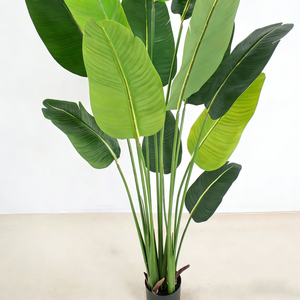 Plante artificielle de bananier du voyageur, faux bananier, plante tropicale artificielle pour la décoration de la maison, du bureau et de l'hôtel - Product Image 5