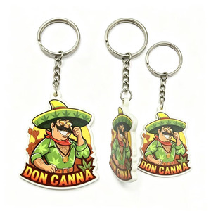 Cadeaux promotionnels, porte-clés personnalisés pas chers, porte-clés en plastique 2D 3D, porte-clés en caoutchouc souple, porte-clés en silicone PVC personnalisé avec logo - Product Image 1