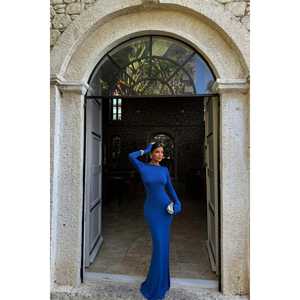 Robe de soirée longue sans dos Saks Doss - Product Image 4