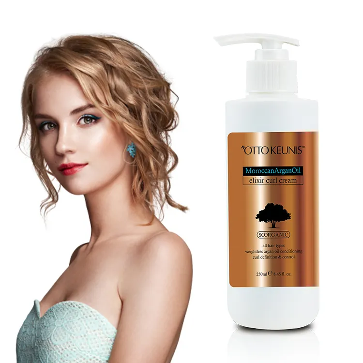 Làm Xoăn Định Nghĩa & Kiểm Soát 250Ml Dầu Argan OTTO KEUNIS Kéo Dài Tóc Curl Activator Curl Kem Cho Tóc Xoăn