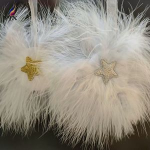 Plumes de dinde garniture frange ruban garnitures de plumes frange <span class=keywords><strong>pour</strong></span> vêtements robe décoration de mariage déco de noël - Product Image 5
