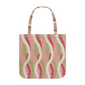 Nuova Borsa Shopper in Tela con Stampa Integrale Personalizzata, Borsa Tote con Motivi Maile e Mokihana, Vendita all'Ingrosso con Stampa su Richiesta - Product Image 3