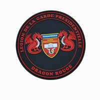 Patch en caoutchouc 3D rond, badge tactique moral Légion de la Garde Présidentielle pour accessoires d'uniforme et de sac à dos