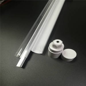 T8 transparente <span class=keywords><strong>de</strong></span> <span class=keywords><strong>dos</strong></span> colores, kit impermeable <span class=keywords><strong>de</strong></span> plástico completo, carcasa <span class=keywords><strong>de</strong></span> aluminio T8 con lámpara <span class=keywords><strong>fluorescente</strong></span>, <span class=keywords><strong>tubos</strong></span> LED - Product Image 1