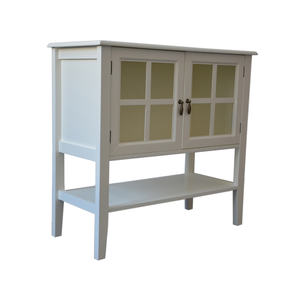 Fornitura di fabbrica pranzo soggiorno mobili piccolo classico Design antico verde credenza <span class=keywords><strong>con</strong></span> vetrina mobili per la casa - Product Image 2