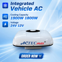 Climatiseur de stationnement pour camion ACTECmax 12V 24V 1900W, unité de refroidissement de toit alimentée par batterie, système de climatisation pour cabine de couchage