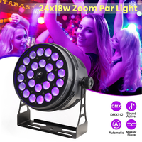 Projecteur PAR LED professionnel 24x18W RGBWA UV 6-en-1 pour scène, éclairage de spot, DJ, fête, événement extérieur, discothèque, mariage