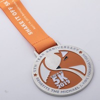 Médaille de marathon personnalisée pas chère, médaille sportive en métal doré, médaille de récompense