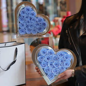 Vendita calda acrilico a forma di cuore scatola a specchio rose conservate per san valentino e festa della mamma decorazioni per la casa e regali per la ragazza - Product Image 1