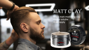 Cera para el cabello con textura para hombres de etiqueta privada para hombres, productos de peinado para el cabello de fijación fuerte y duradera, pomada para el cabello mate, aroma <span class=keywords><strong>Sauvage</strong></span> de arcilla - Product Image 5