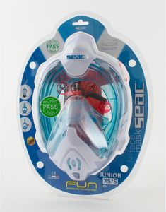 Masque de plongée intégral pour enfants <span class=keywords><strong>Seac</strong></span> Magica, système anti-buée, masque souple, valve d'évacuation supérieure, lentilles en polycarbonate, plastique - Product Image 3