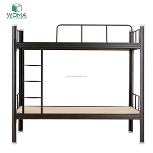 Letto <span class=keywords><strong>a</strong></span> soppalco salvaspazio in metallo con scrivania e scaffale integrati per adulti, ideale per appartamenti monolocali, lavoratori, campeggi e dormitori in cantieri edili - Product Image 4